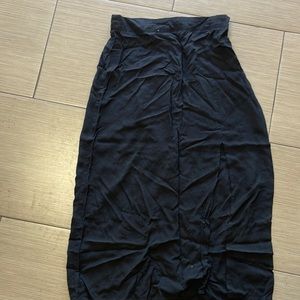 Black long skirt with slit